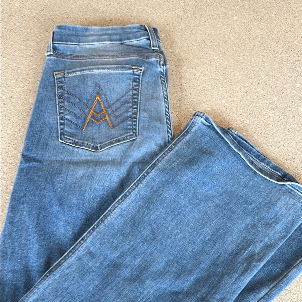 7 For All Mankind Blue Flare & Wide Leg Jeans